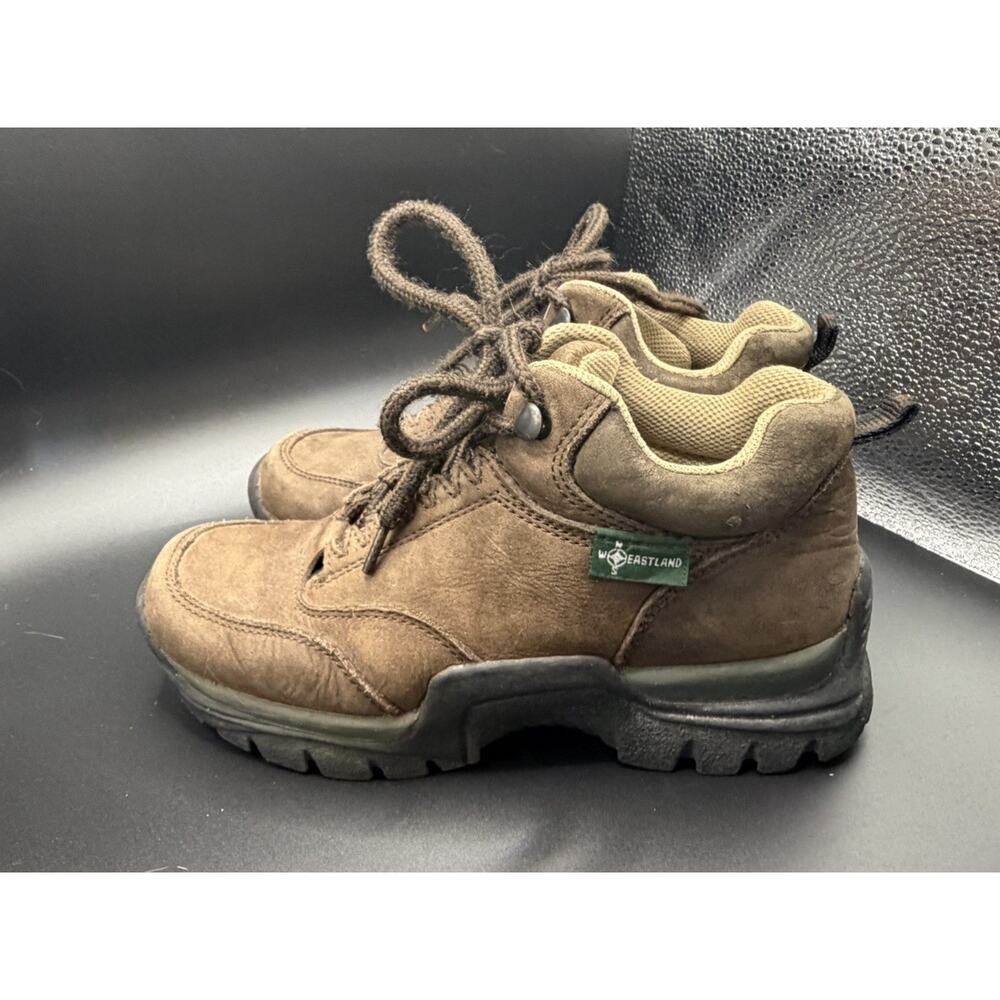 Womens Size 7 Eastland Leather Alaska Hiking Boots Shoes Brown